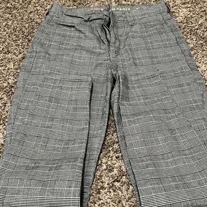 High rise American eagle jeans. Plaid print